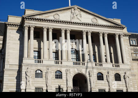 Bank von England auf Threadneedle Street, London England Vereinigtes Königreich UK Stockfoto