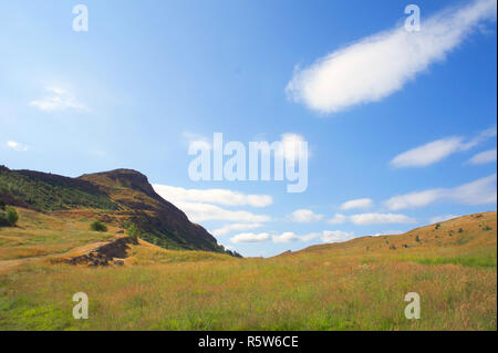 Arthur's Seat, der hauptgipfel einer Gruppe von hohen Hügeln in Edinburgh, Schottland Stockfoto