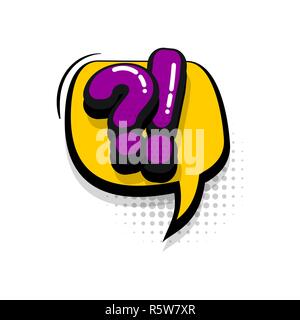 Comic Text Sammlung Soundeffekte Pop Art Stil Stock Vektor