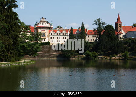 Park in der Nähe von pruhonice Prag Stockfoto