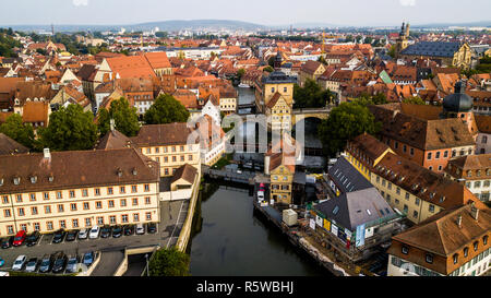 Altstadt oder die alte Stadt Bamberg, Deutschland Stockfoto