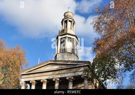 Neue Kirche St. Pancras, Euston Road, London, England, Großbritannien Stockfoto