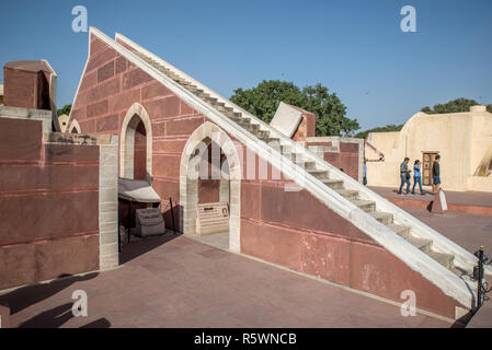 Jantar Mantar astronomische Instrumente Komplex, Jaipur, Rajasthan, Indien Stockfoto