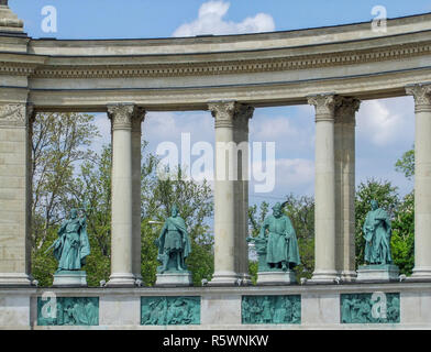 Heldenplatz in Budapest Stockfoto