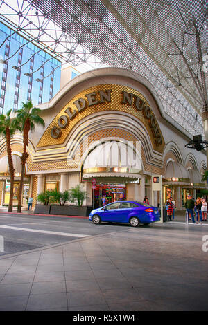 Das Golden Nugget Hotel & Casino auf E Freemont Strasse im alten Stadtzentrum von Las Vegas, Nevada Stockfoto