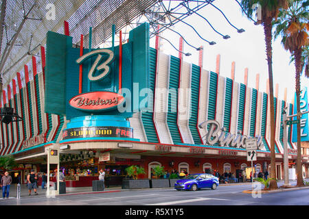 Binions Gambling Hall auf Freemont Strasse im alten Stadtzentrum von Las Vegas, Nevada Stockfoto