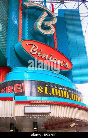 Binions Gambling Hall auf Freemont Strasse im alten Stadtzentrum von Las Vegas, Nevada Stockfoto