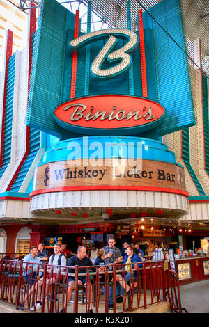 Binions Gambling Hall auf Freemont Strasse im alten Stadtzentrum von Las Vegas, Nevada Stockfoto