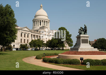 Die Arkansas State House Architektur befindet sich hier in Little Rock AR gezeigt Stockfoto