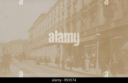 * Jahrgang 1911 Photographische Postkarte von Westbourne Grove, Notting Hill, London, England. Stockfoto