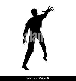 Zombie silhouette scary Monster fantasy Stockfoto