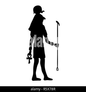 Gott Ra Horus Ägypten ägyptische Silhouette das alte Ägypten Stockfoto