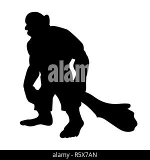 Riesige person Silhouette monster Bösewicht fantasy Stockfoto