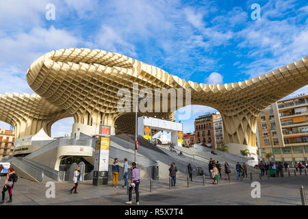 Das Metropol Parasol (Setas de Sevilla) in Sevilla, Spanien Stockfoto