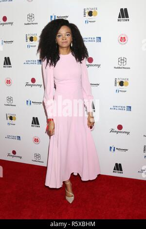 Beverly Hills, CA. 30 Nov, 2018. Maya Penn in der Ankunftshalle für jährliche Ebenholz Power 100 Gala, The Beverly Hilton, Beverly Hills, CA November 30, 2018. Credit: Priscilla Grant/Everett Collection/Alamy leben Nachrichten Stockfoto