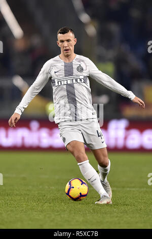 Rom, Italien. 02 Dez, 2018. Ivan Perisic von Inter Mailand in der Serie A Match zwischen Roma und Inter zu Stadio Olimpico, Rom, Italien Am 2. Dezember 2018. Credit: Giuseppe Maffia/Alamy leben Nachrichten Stockfoto