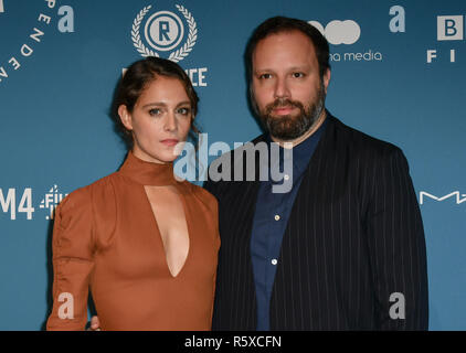 Liste der Preisträger und Yorgos Lanthimos Arrivers am 21 sh British Independent Film Awards am 1 Old Billingsgate am 21. Dezember 2018, London, UK. Bild Capital/Alamy leben Nachrichten Stockfoto