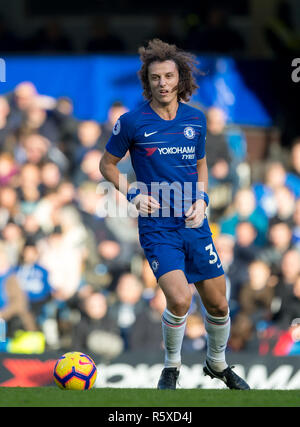 London, Großbritannien. 02 Dez, 2018. David LUIZ von Chelsea in der Premier League zwischen Chelsea und Fulham an der Stamford Bridge, London, England am 2. Dezember 2018. Foto von Andy Rowland. (Foto darf nur für Zeitung und/oder Zeitschrift redaktionelle Zwecke. www.football-dataco.com) Credit: Andrew Rowland/Alamy leben Nachrichten Stockfoto