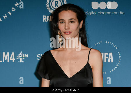 London, Großbritannien. 2. Dez 2018. Elisa Lasowski Arrivers am 21. British Independent Film Awards am 1 Old Billingsgate am 21. Dezember 2018, London, UK. Bild Capital/Alamy leben Nachrichten Stockfoto