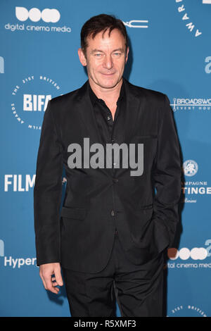 London, Großbritannien. 02 Dez, 2018. LONDON, GROSSBRITANNIEN. Dezember 02, 2018: Jason Isaacs bei der British Independent Film Awards 2018 Old Billingsgate, London. Bild: Steve Vas/Featureflash Credit: Paul Smith/Alamy leben Nachrichten Stockfoto