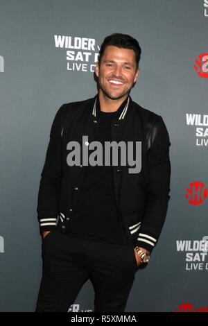 Los Angeles, CA, USA. 1. Dez, 2018. Mark Wright in der Ankunftshalle für VIP-Party roten Teppich für den WM-Kampf im Schwergewicht Wilder gegen Wut, Staples Center, Los Angeles, CA 1. Dezember 2018. Credit: Priscilla Grant/Everett Collection/Alamy leben Nachrichten Stockfoto