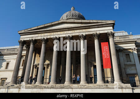 Die National Gallery in London, England Vereinigtes Königreich Großbritannien Stockfoto