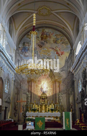 Römisch-katholische Kirche in Sibiu, Rumänien Stockfoto