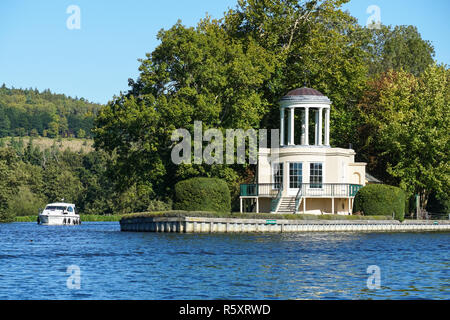 Tempel der Insel, Henley on Thames, Oxfordshire, England Vereinigtes Königreich Großbritannien Stockfoto