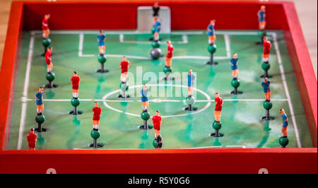 Player Figuren von Tischfußball Spiel Stockfoto