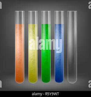 Chemischen Test Tube Set Stockfoto