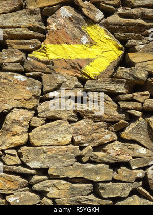 Pilgern auf dem Jakobsweg, Portugal Stockfoto