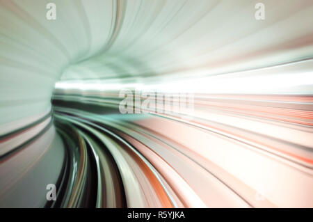 Bahn Tunnel Abstract Stockfoto