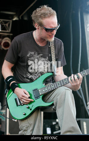 Matt Roberts mit 3 Türen unten führt im Konzert vor der Ausführung der IRL Indy 300 bei Gainsco Homestead-Miami Speedway in Homestead, Florida am 29. März 2008. Stockfoto