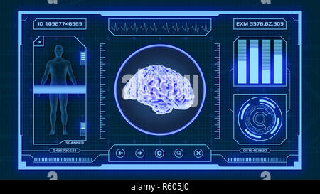 Futuristische medizinische App Stockfoto