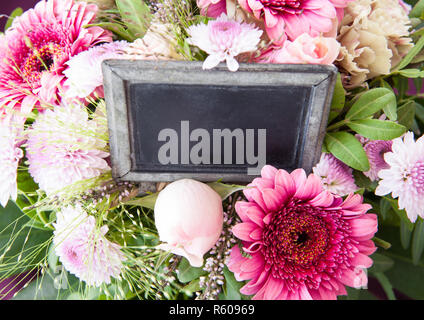 Bunte Blüten rosa Stockfoto