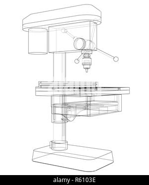 Bohrmaschine Konzept Stockfoto