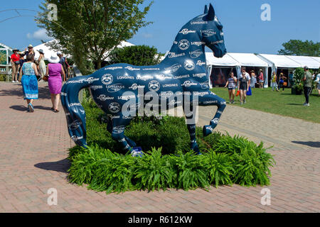 BRIDGEHAMPTON, NY - 26. August: Atmosphäre im Hampton Classic Horse Show Gelände am 26. August 2018 in Bridgehampton, New York. (Foto von Steve Mack/S.D. Mack Bilder für Ergun Khorchin) Stockfoto