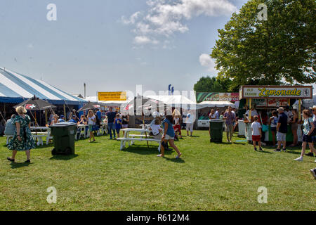 BRIDGEHAMPTON, NY - 26. August: Atmosphäre im Hampton Classic Horse Show Gelände am 26. August 2018 in Bridgehampton, New York. (Foto von Steve Mack/S.D. Mack Bilder für Ergun Khorchin) Stockfoto