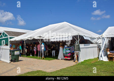 BRIDGEHAMPTON, NY - 26. August: Atmosphäre im Hampton Classic Horse Show Gelände am 26. August 2018 in Bridgehampton, New York. (Foto von Steve Mack/S.D. Mack Bilder für Ergun Khorchin) Stockfoto