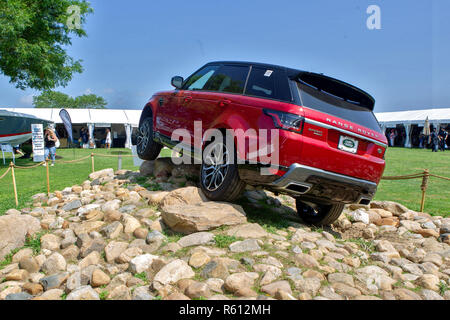 BRIDGEHAMPTON, NY - 26. August: Atmosphäre im Hampton Classic Horse Show Gelände am 26. August 2018 in Bridgehampton, New York. (Foto von Steve Mack/S.D. Mack Bilder für Ergun Khorchin) Stockfoto