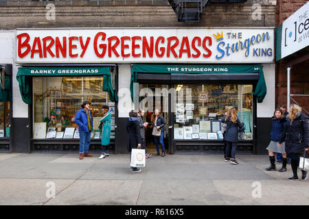 Barney Greengrass, 541 Amsterdam Ave, New York, NY. Äußere einer jüdischen Speisen Cafe in der Upper West Side Viertel von Manhattan. Stockfoto