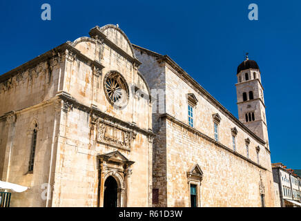 Die Kirche des heiligen Erlöser und Franziskanerkloster in Dubrovnik, Kroatien Stockfoto