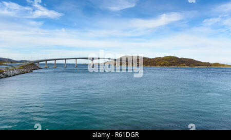 Sommaroy Brücke, Tromso, Norwegen Stockfoto