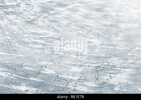 Eis mit Show auf dem gefrorenen Fluss im Winter saison, natürliche Hintergrund Foto Textur abgedeckt Stockfoto