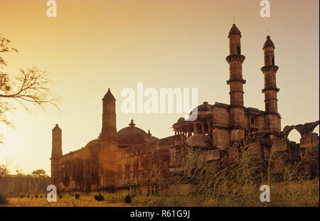 Jami Masjid, champaner Pavagadh, Gujrat, Indien Stockfoto