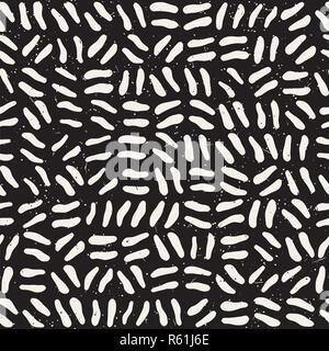 Nahtlose freehand Muster. Vektor abstrakte grobe Linien Hintergrund. Hand Striche. Stockfoto