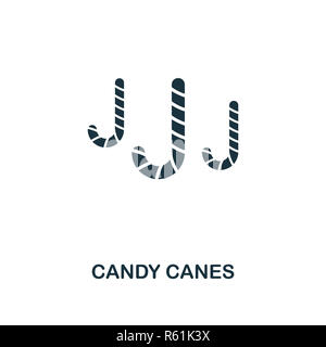 Candy Cane Symbol. Premium Design von Weihnachten Collection. UX und UI. Pixel Perfect Zuckerstange Symbol für Web Design, Anwendungen, Software, drucken Usa Stockfoto