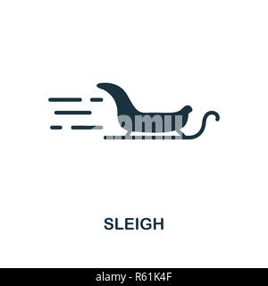 Schlitten Symbol. Premium Design von Weihnachten Collection. UX und UI. Pixel Perfect sleigh Symbol für Web Design, Anwendungen, Software, drucken. Stockfoto