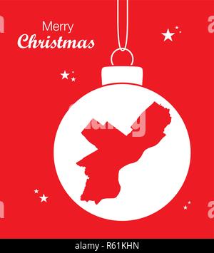 Frohe Weihnachten Abbildung Thema mit Karte von Philadelphia Stock Vektor