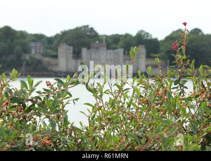Blick auf Upnor Castle von Chatham Docks , Chatham , Kent Stockfoto